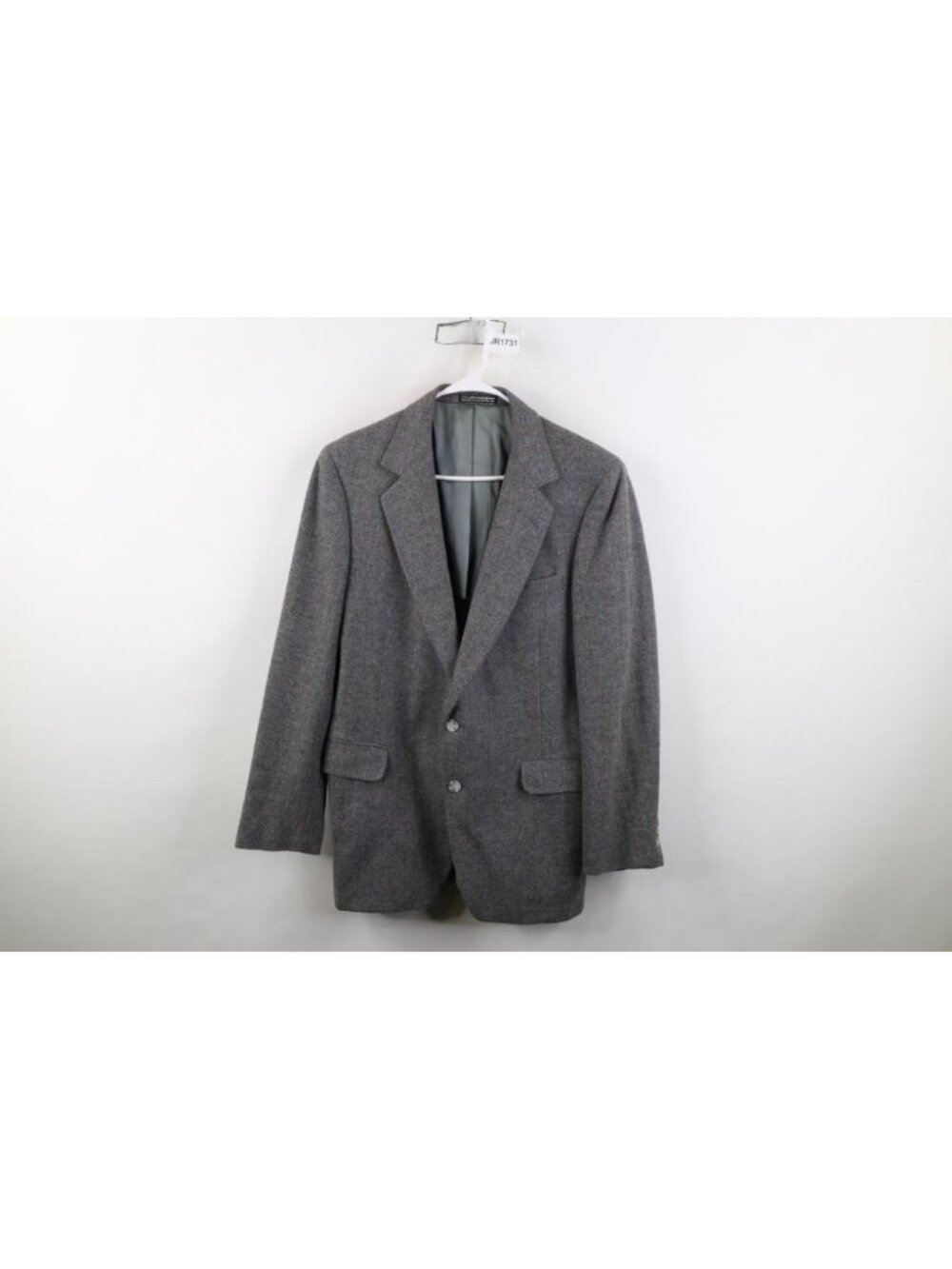 Vtg 70s Streetwear Mens 41L Rainbow Striped Wool Tweed Suit Coat Blazer Jacket